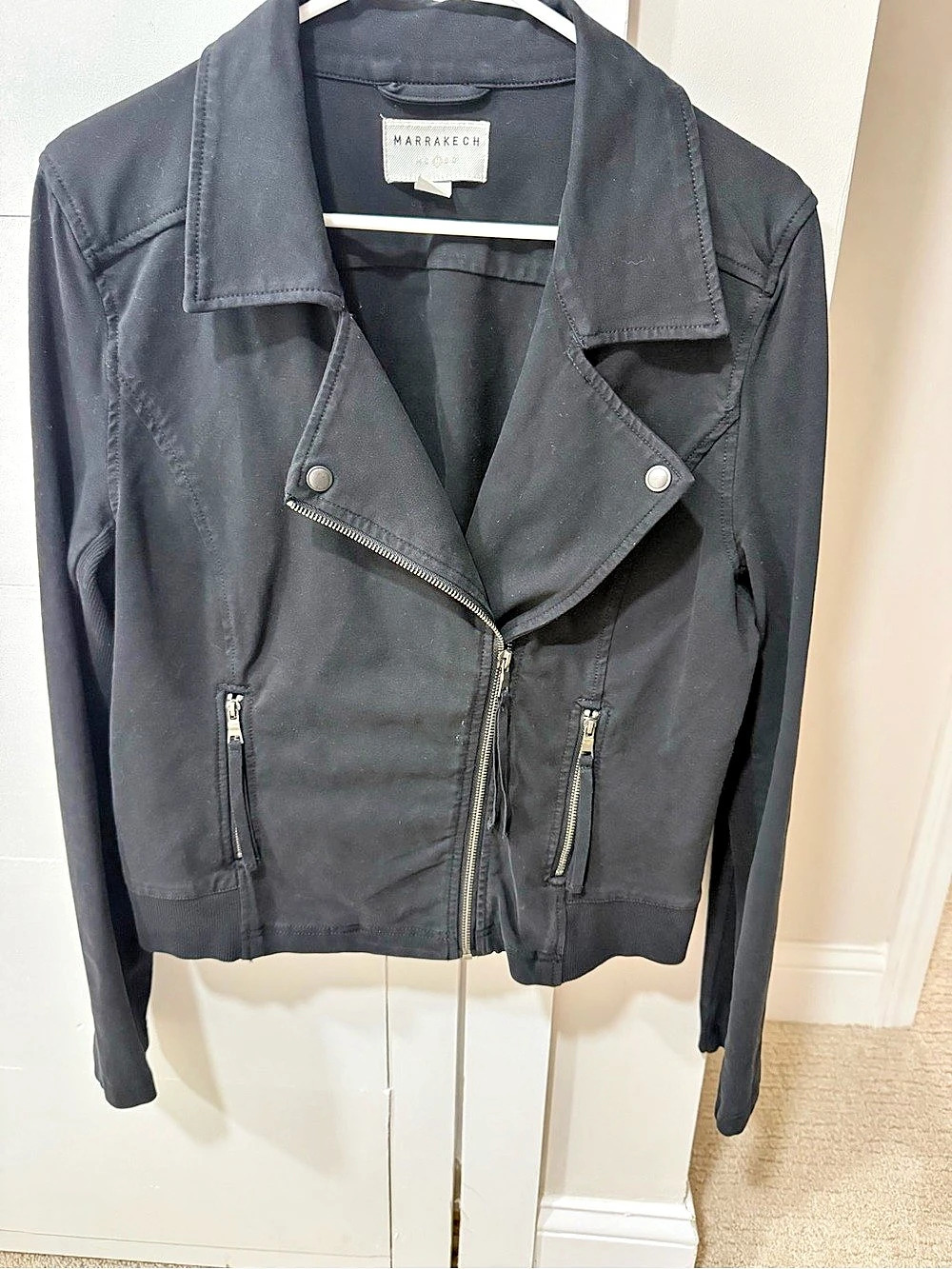 Marrakech Women's Black Moto Jacket Size Large